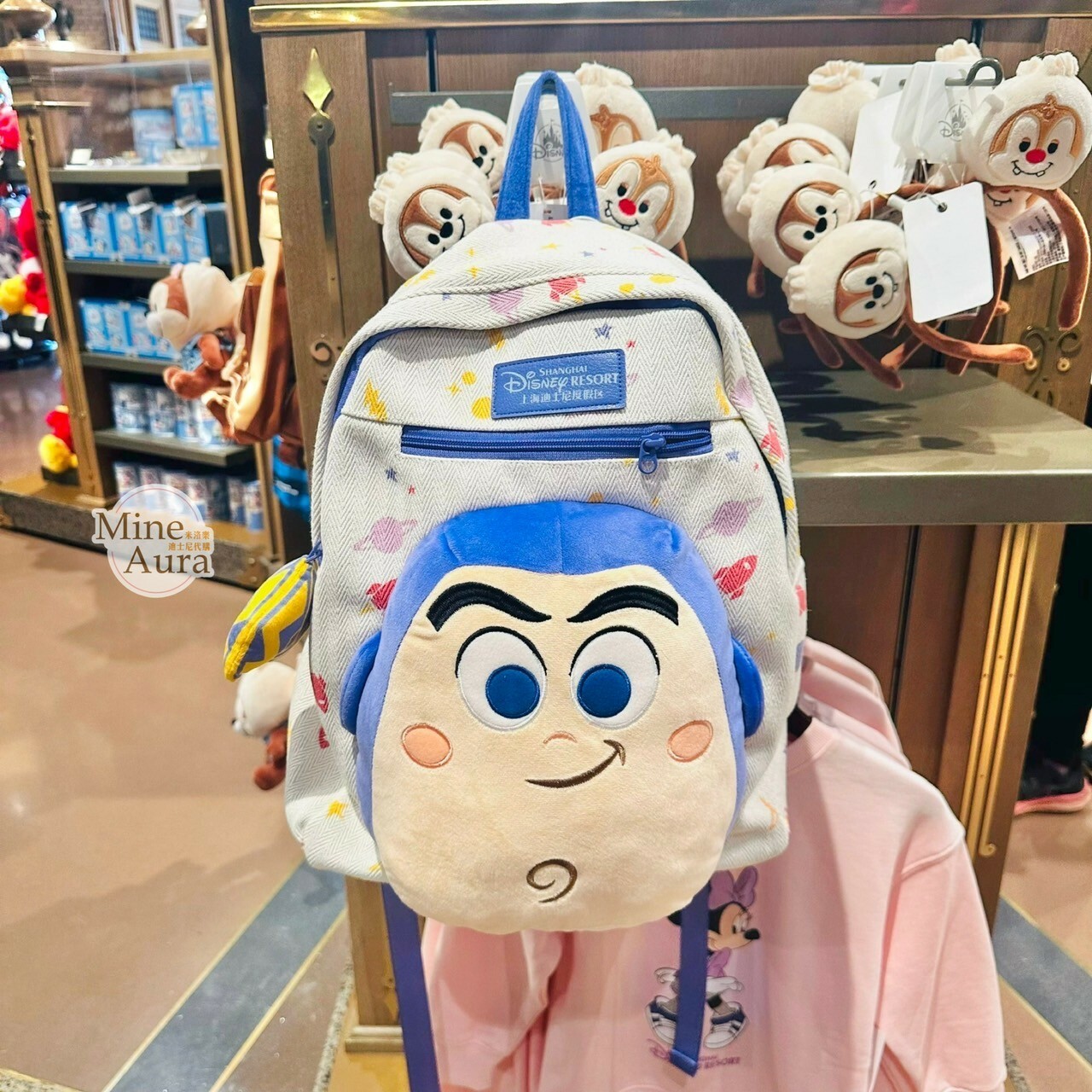 巴斯光年 Buzz Lightyear 絨毛大頭 造型 後背包 玩具總動員 Toy Story -香港迪士尼樂園
