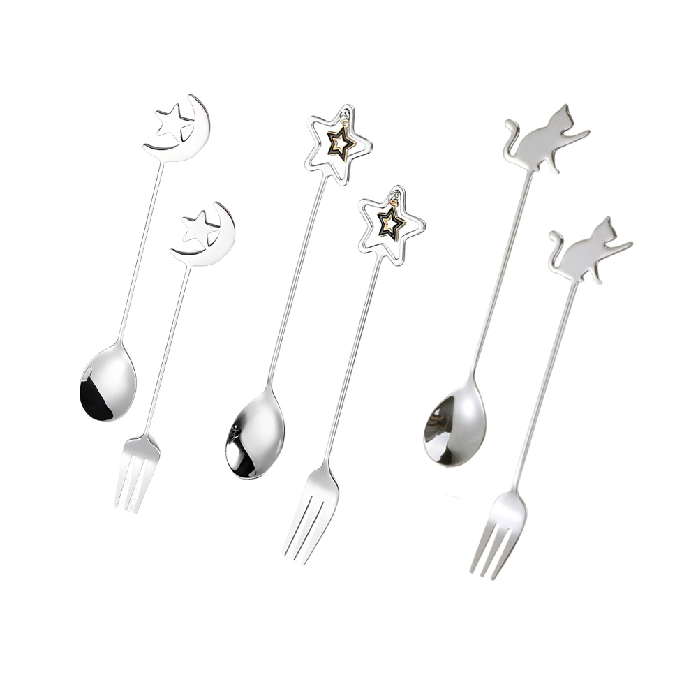 304不銹鋼甜品叉勺