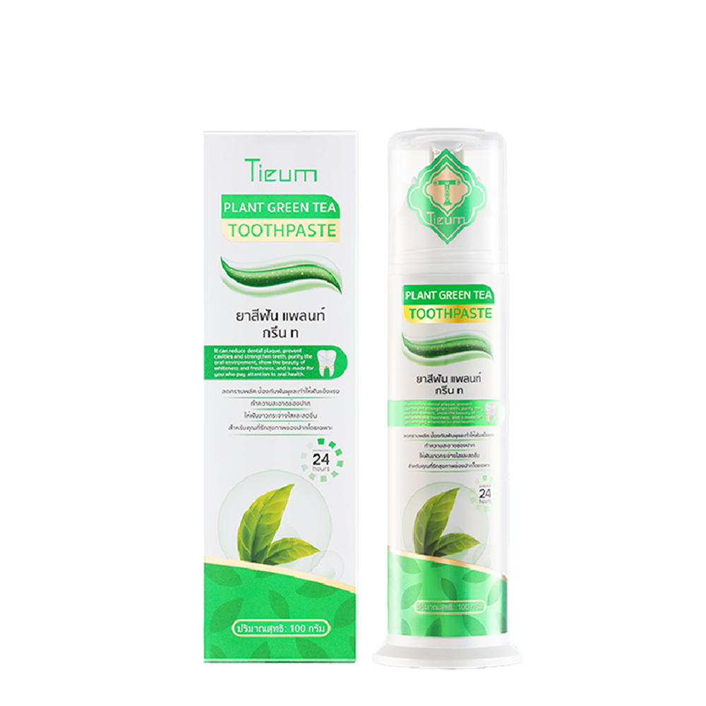 Tieum綠茶牙膏100ML