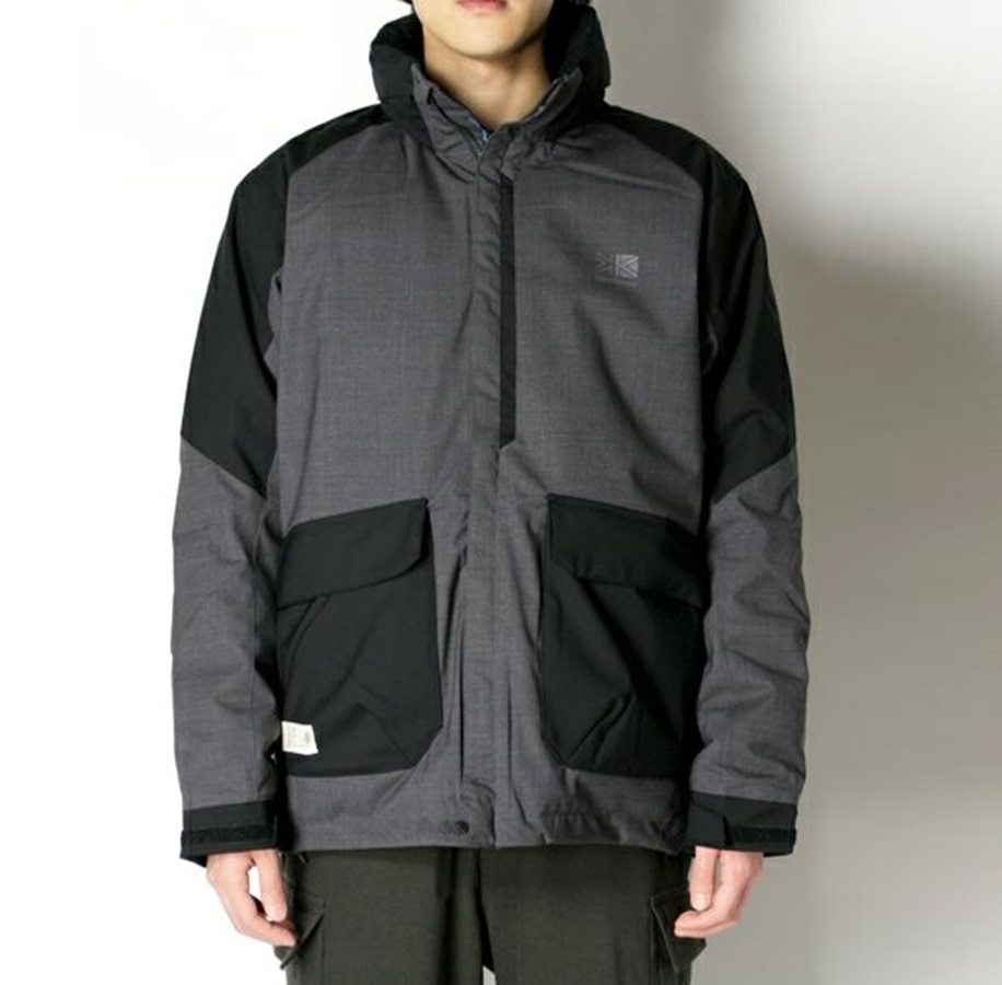 JUNYA WATANABE MAN eYe × KARRIMOR WOOL ESTER TROLAMINATE JACKET - BLACK x GREY PRE ORDER ITEM (預訂中)