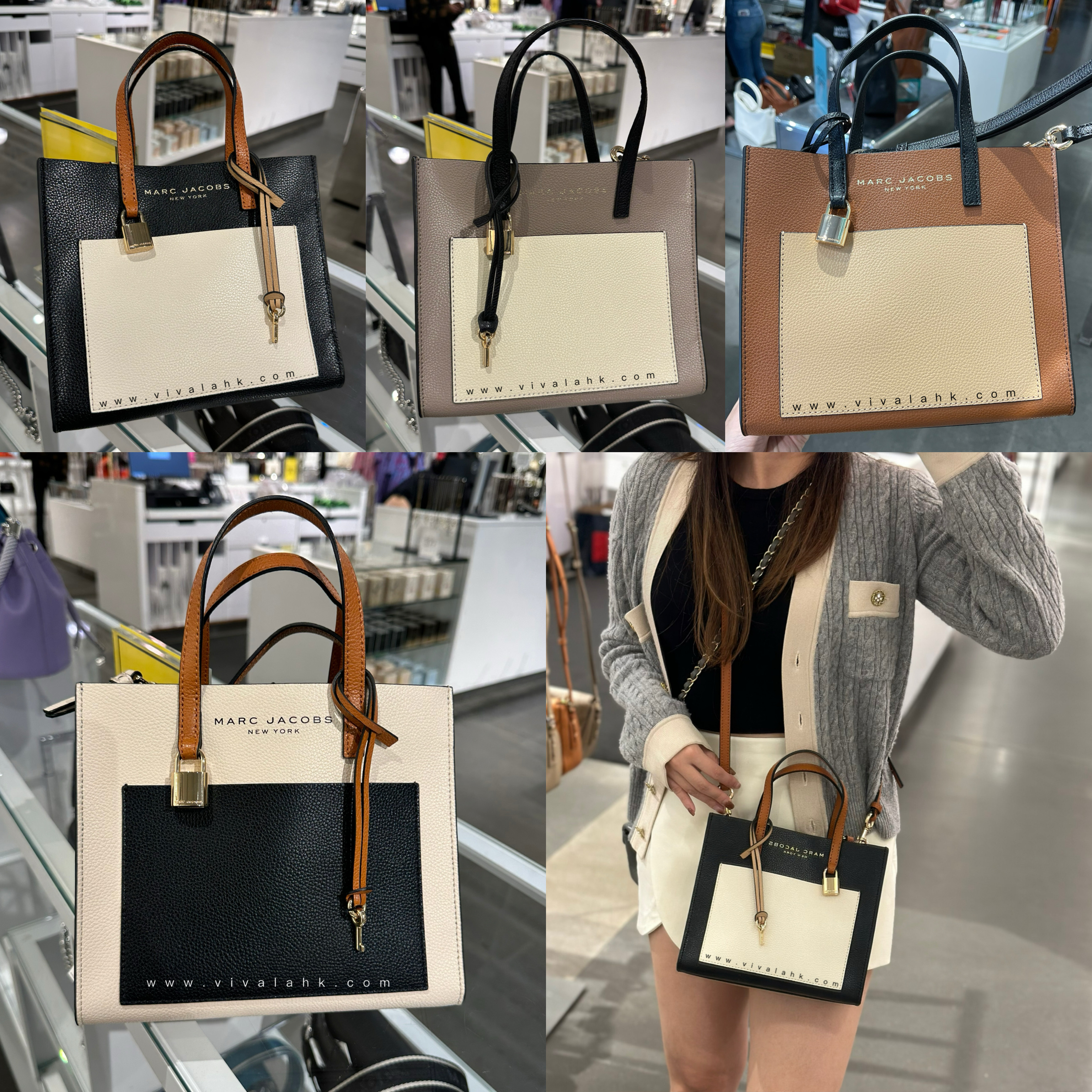 Marc Jacobs - Grind Mini Tote (拼色) (M0016132)