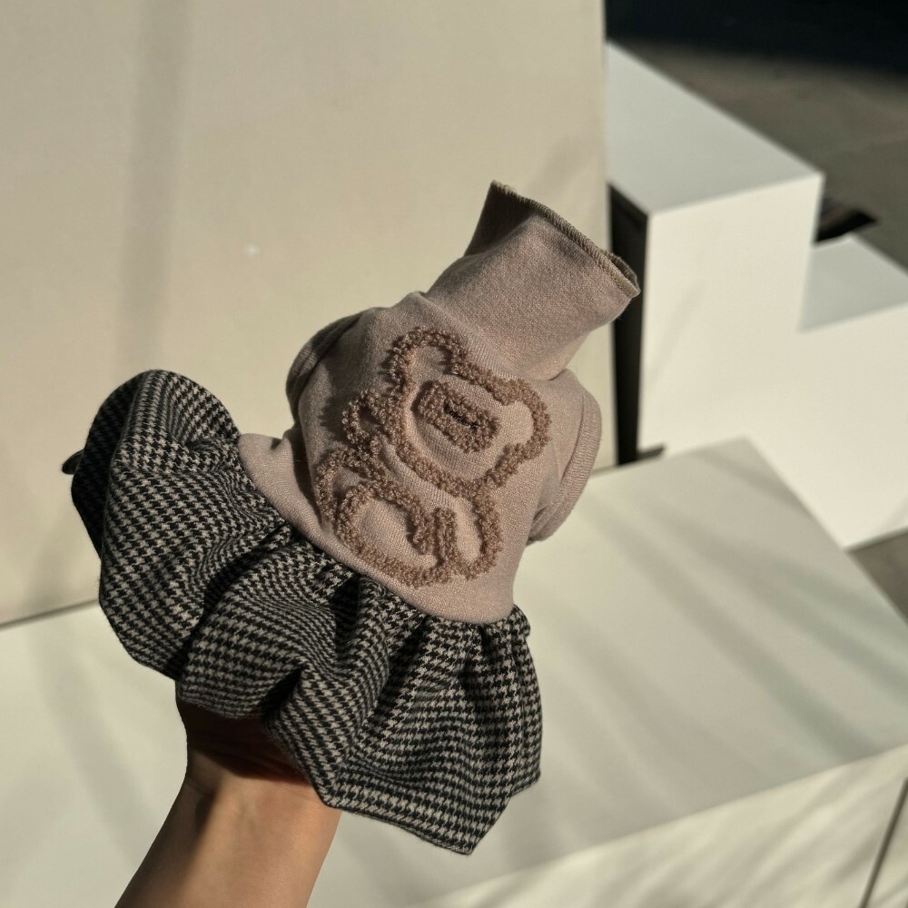 COZY-N 小熊高領南瓜洋裝