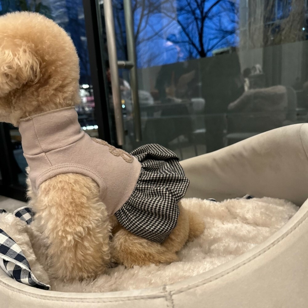 COZY-N 小熊高領南瓜洋裝