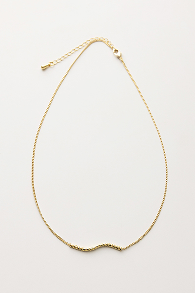 閃耀滑動波浪項鍊