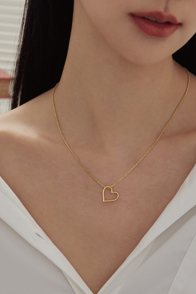 經典垂墜心形項鍊