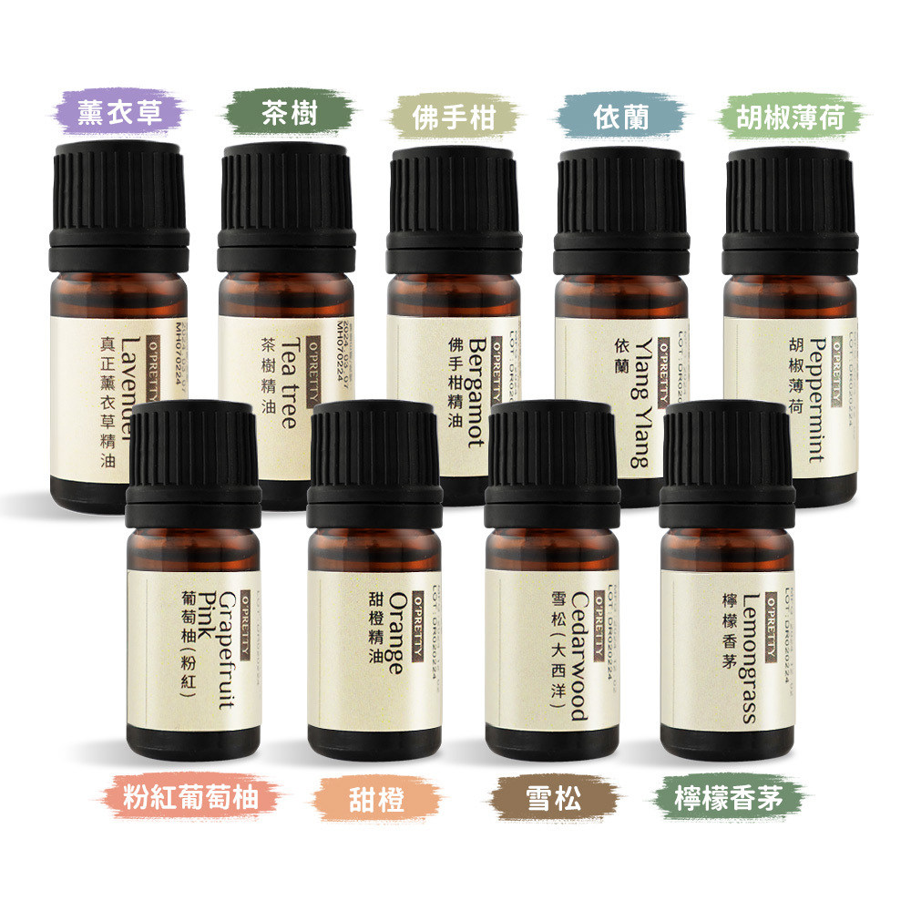 O'Pretty 歐沛媞 1+1水晶精油能量組【水晶瓶X8+精油X2+精緻木盒】-任選