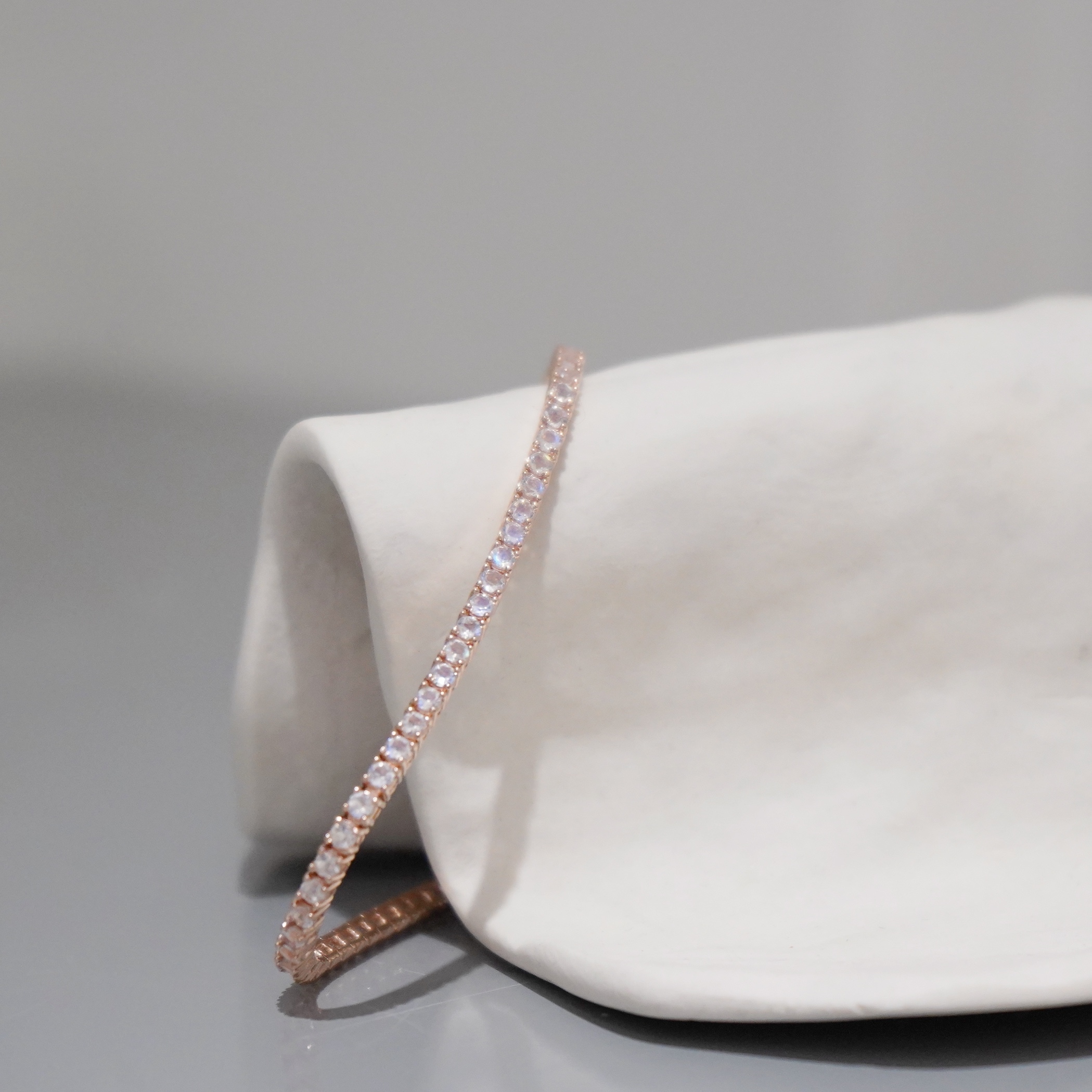 14K Tennis 2mm月光石手鍊