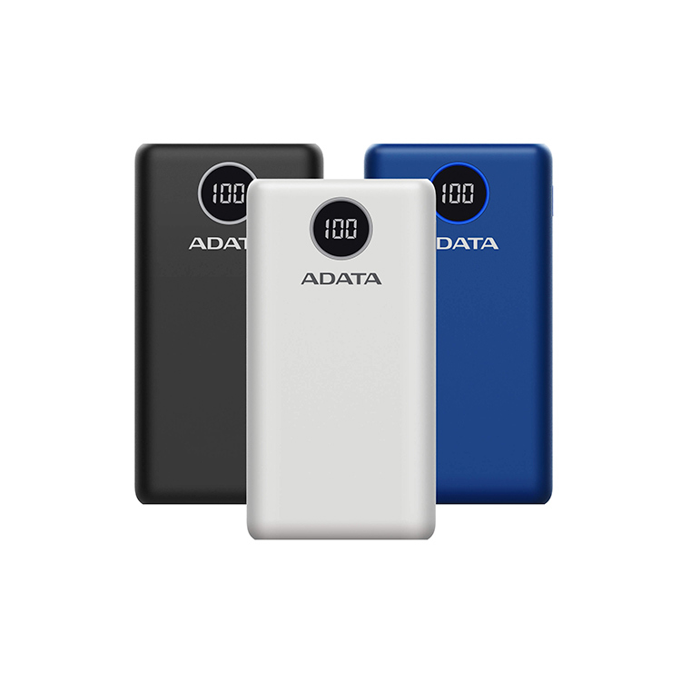 威剛 P20000QCD 18W快充 行動電源 20000mAh 黑/白/藍