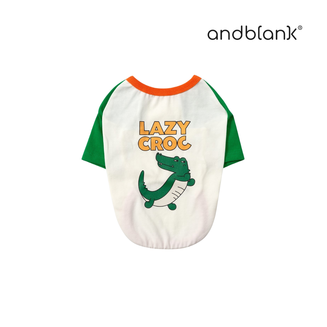 andblank 鱷魚撞色TEE
