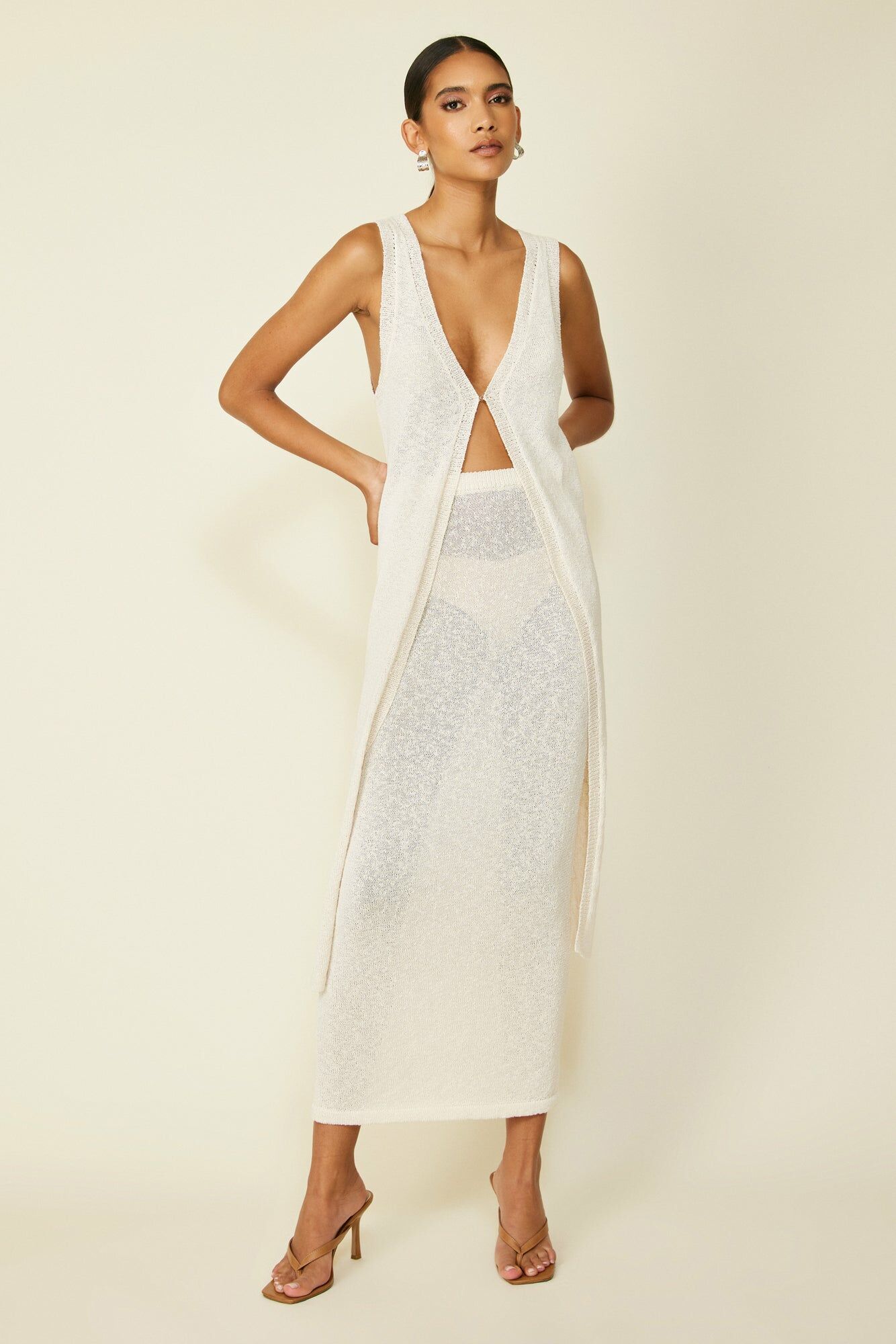 Poolside Sweater 針織長版罩衫