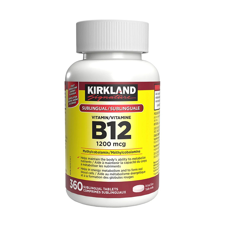 Kirkland Signature Vitamin B12 1200 mcg, 360 sublingual tablets