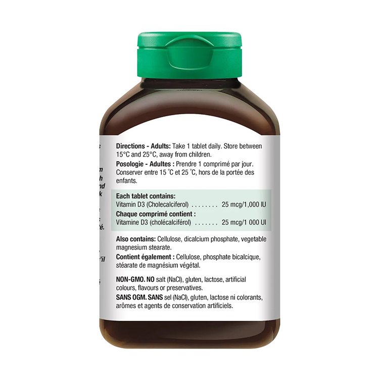 Jamieson Vitamin D3 1000 IU, 375 Tablets