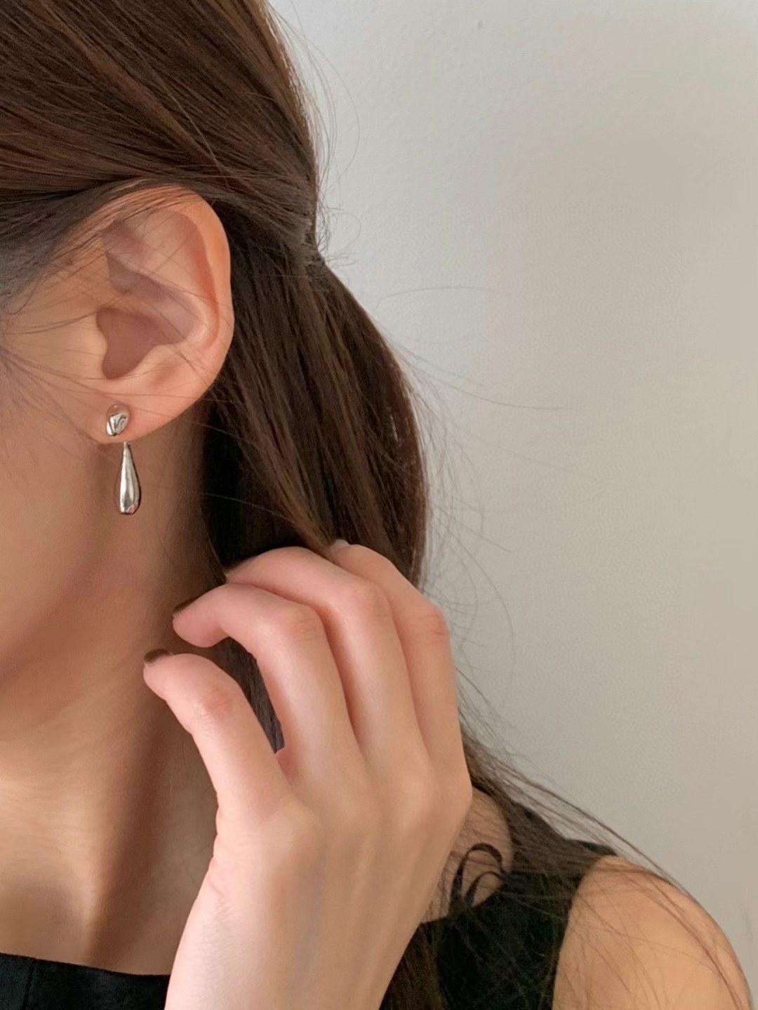 氣質水滴耳環