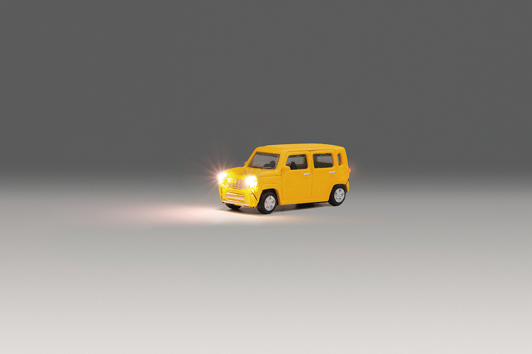 Kato 24-683B N規 輕型SUV汽車 黃色.有頭尾燈