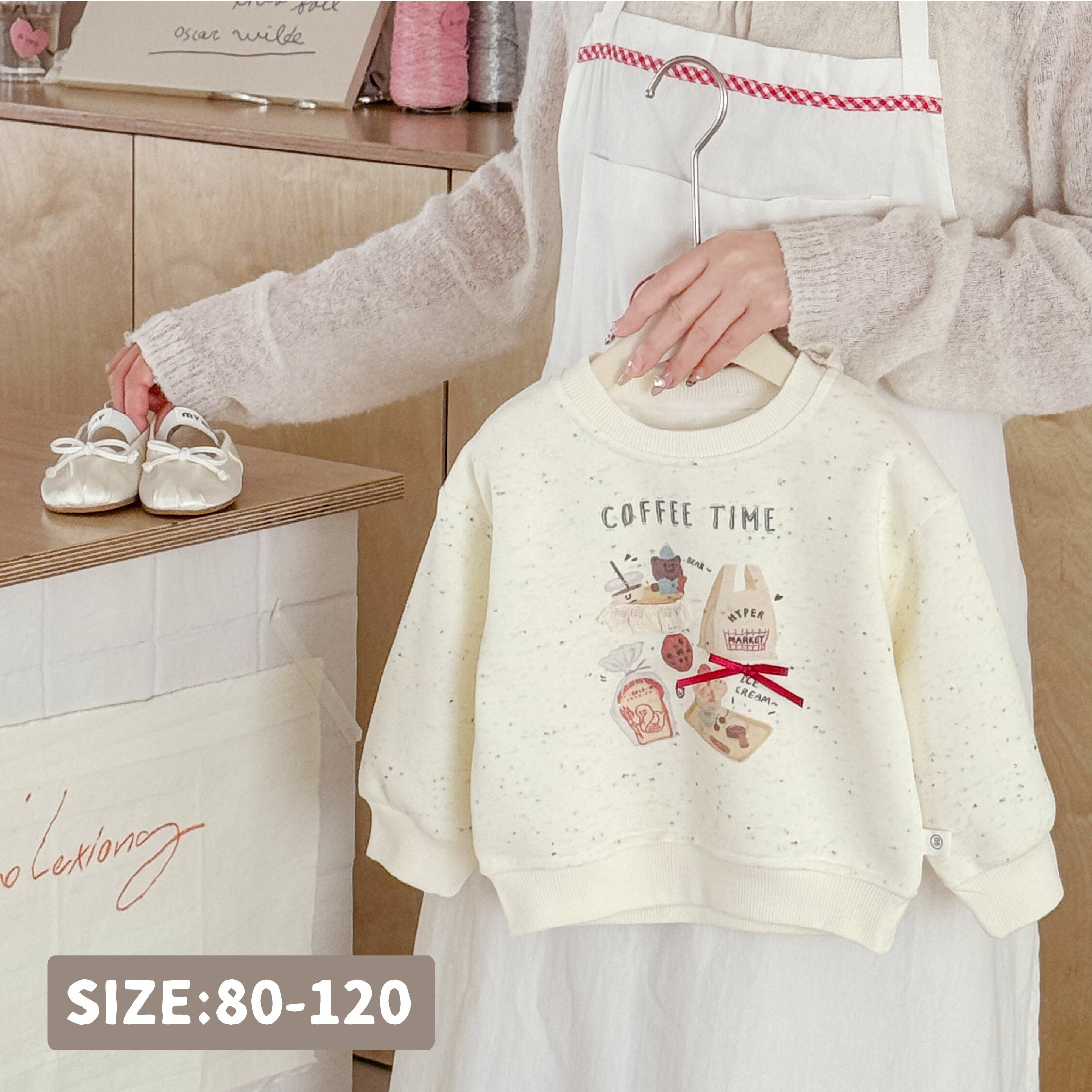 【H55201】愜意下午茶時光繽紛點點上衣