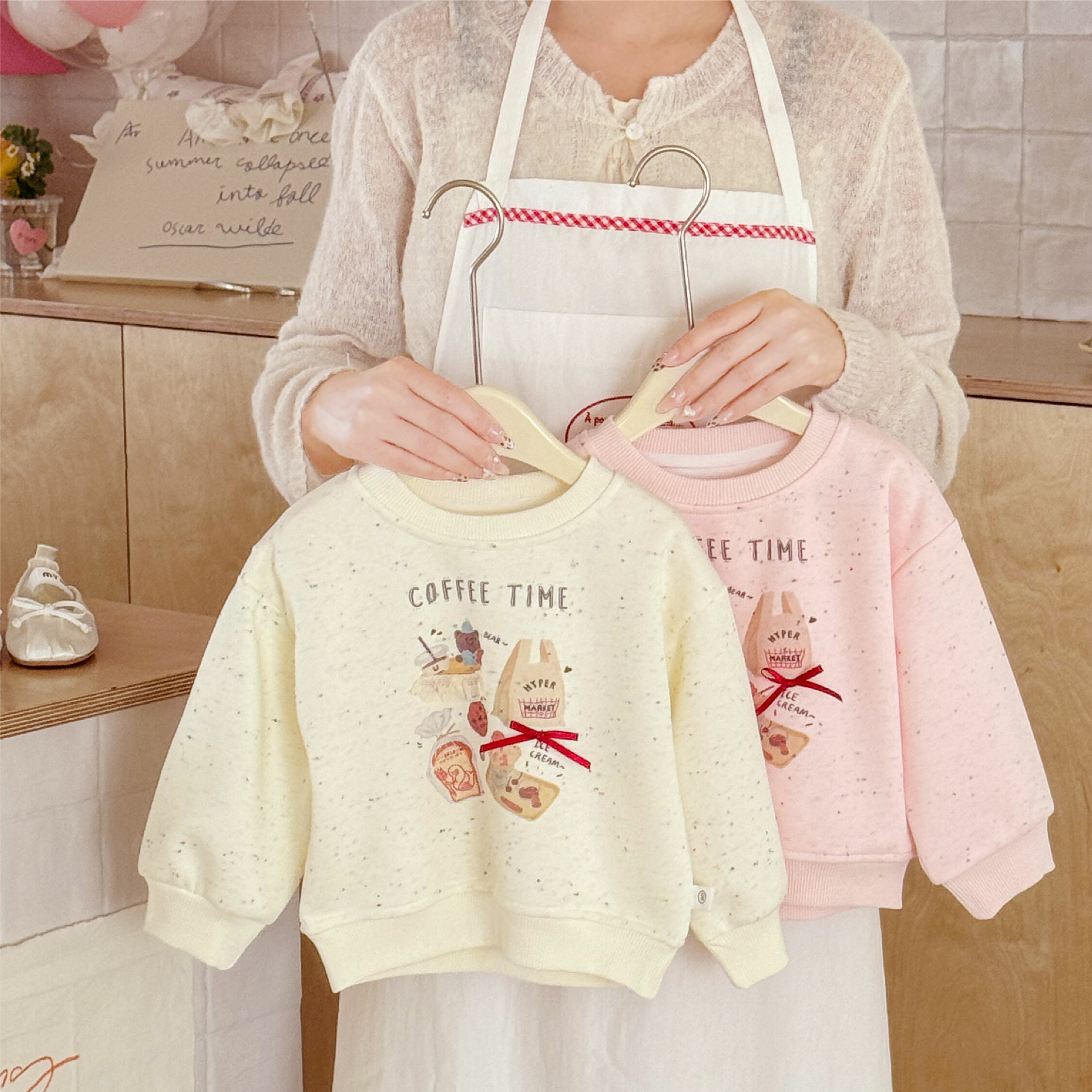 【H55201】愜意下午茶時光繽紛點點上衣