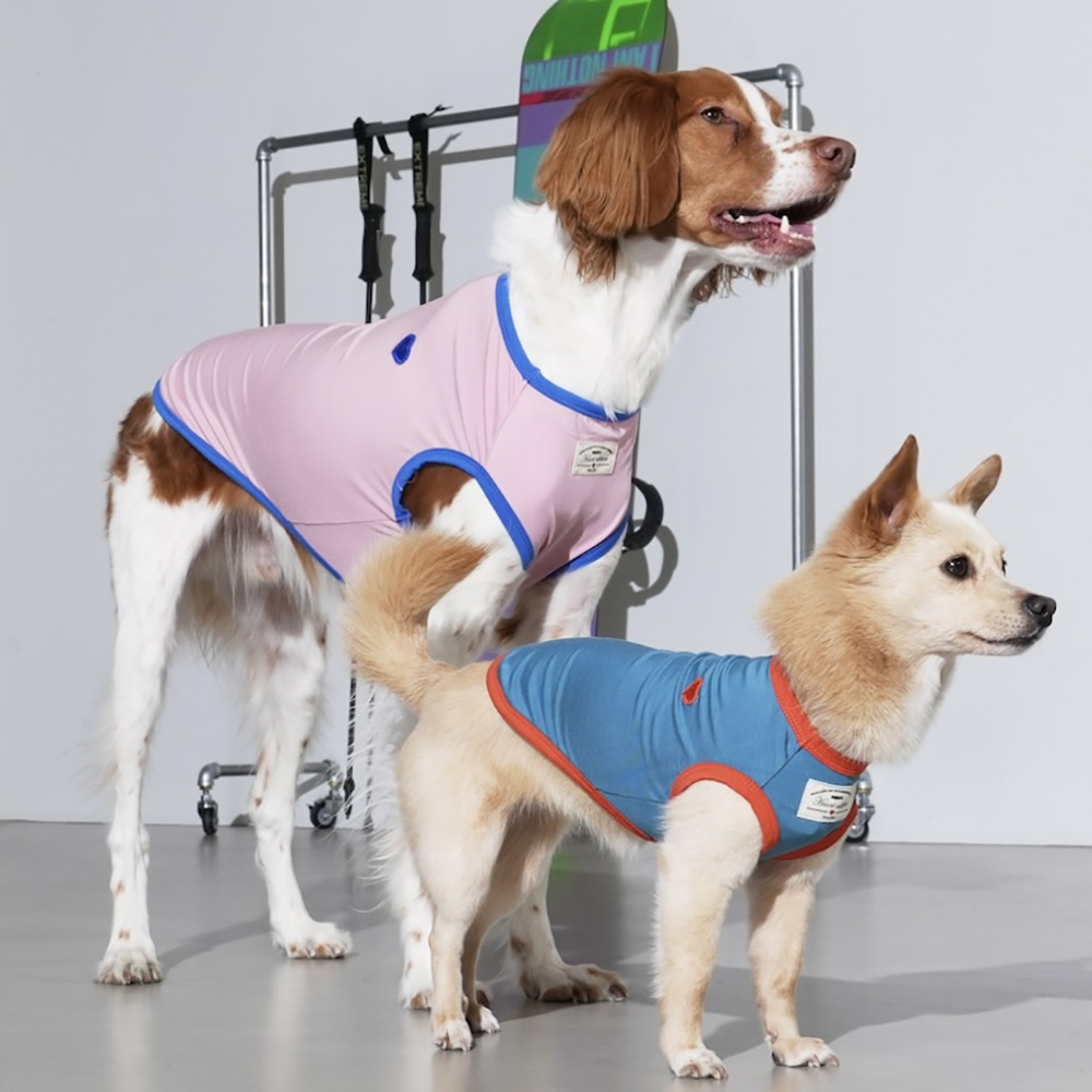 puppygallery｜愛心彈力無袖背心 粉