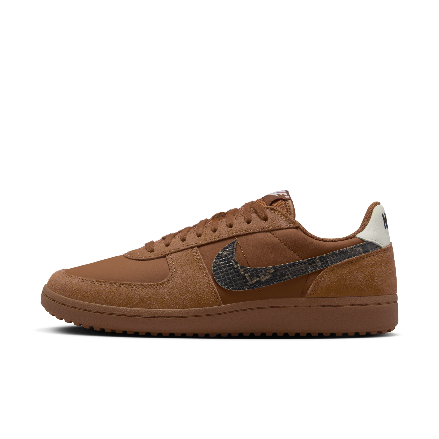 男鞋 NIKE FIELD GENERAL 82 'SNAKESKIN' 淺棕褐 麂皮 蛇紋 復古 休閒鞋【IF0667-200】FG82