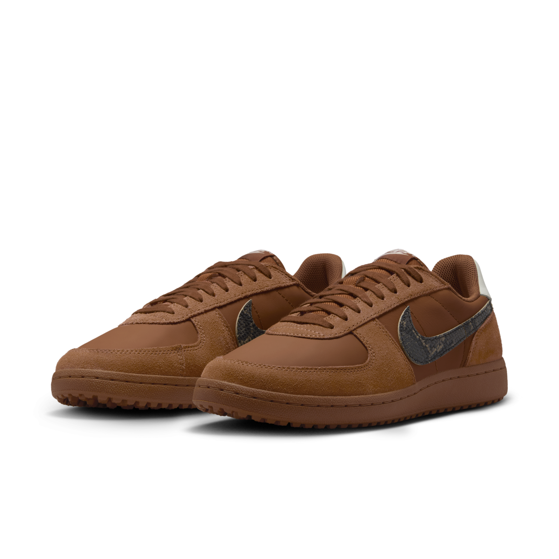 男鞋 NIKE FIELD GENERAL 82 'SNAKESKIN' 淺棕褐 麂皮 蛇紋 復古 休閒鞋【IF0667-200】FG82