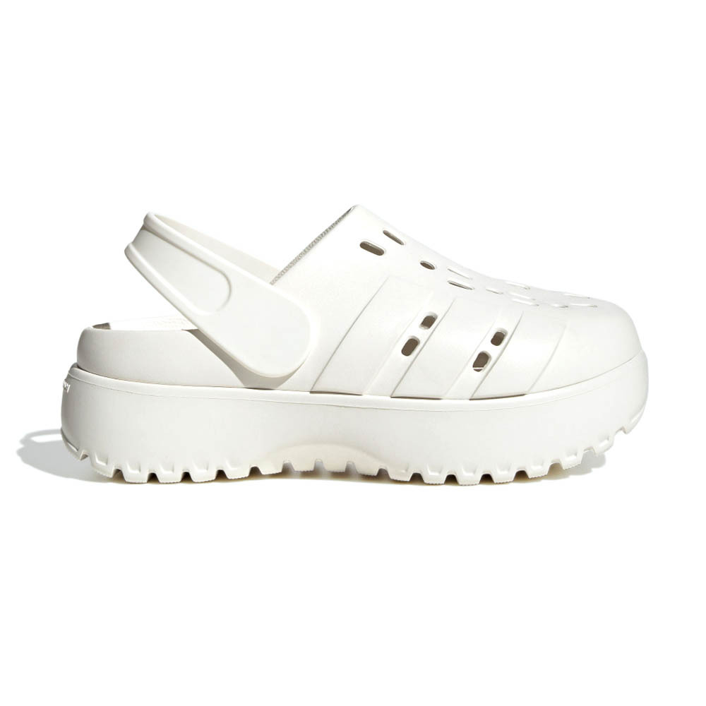 Adidas Adilette Clog Platform 女鞋 奶白色 厚底 增高 透氣 防滑 拖鞋 JP9576