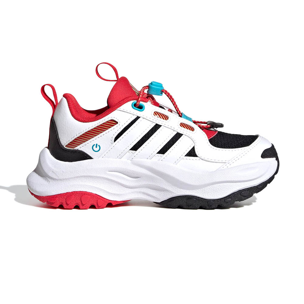 Adidas Maxxwavy C CNY 中童 童鞋 黑白紅色 增高 厚底 舒適 運動 跑鞋 慢跑鞋 JS3085