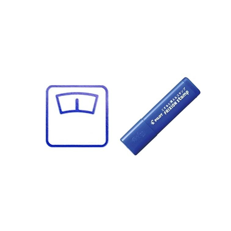 百樂 藍色魔擦印章 體重計 SPF-12-85L