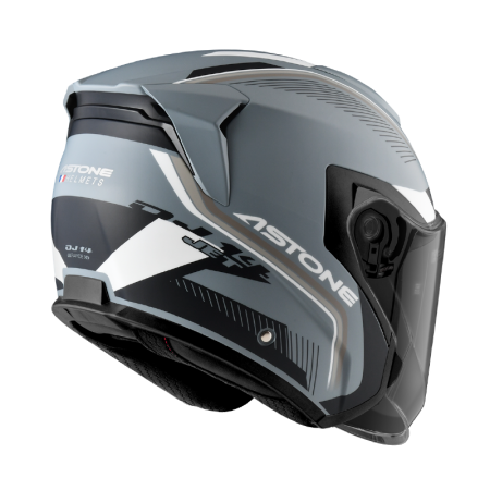 ASTONE DJ14 BQ1 平灰 卡其 彩繪 內墨片 3/4帽款