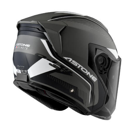 ASTONE DJ14 BQ1 平褐黑 彩繪 內墨片 3/4帽款
