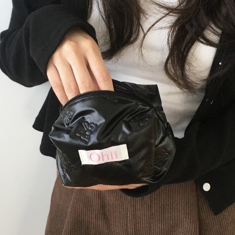 《5526》ins風黑色蝴蝶結小包