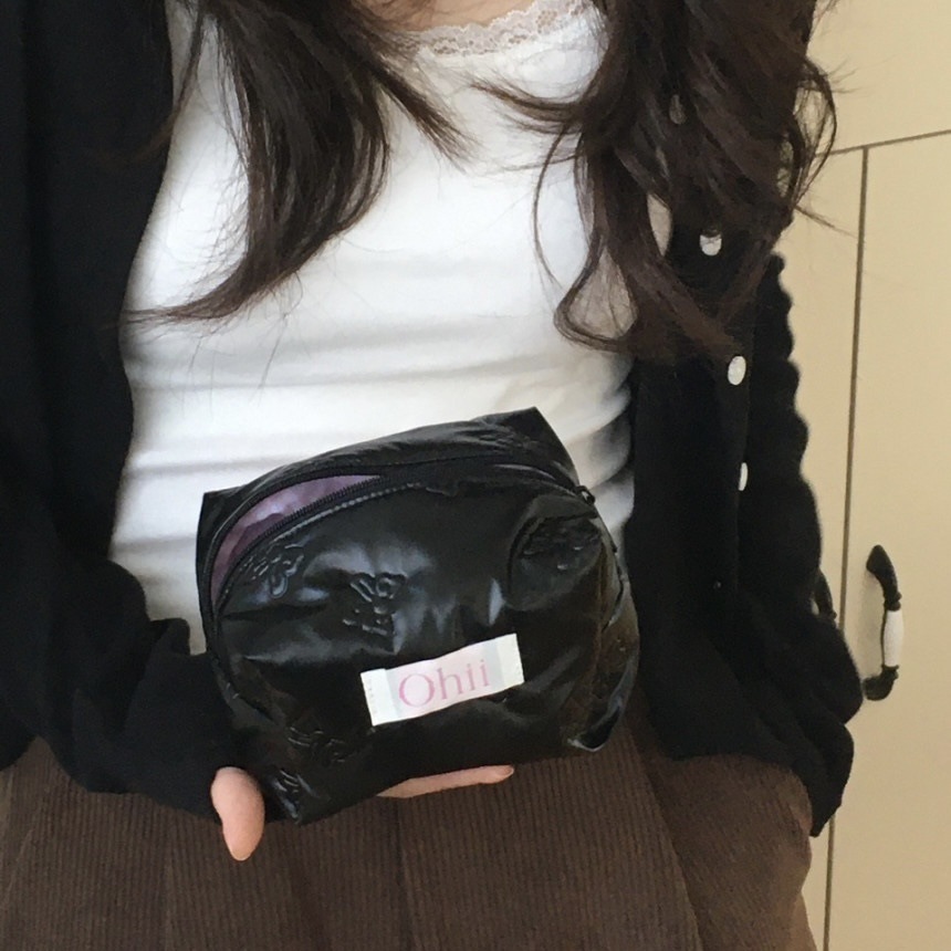 《5526》ins風黑色蝴蝶結小包