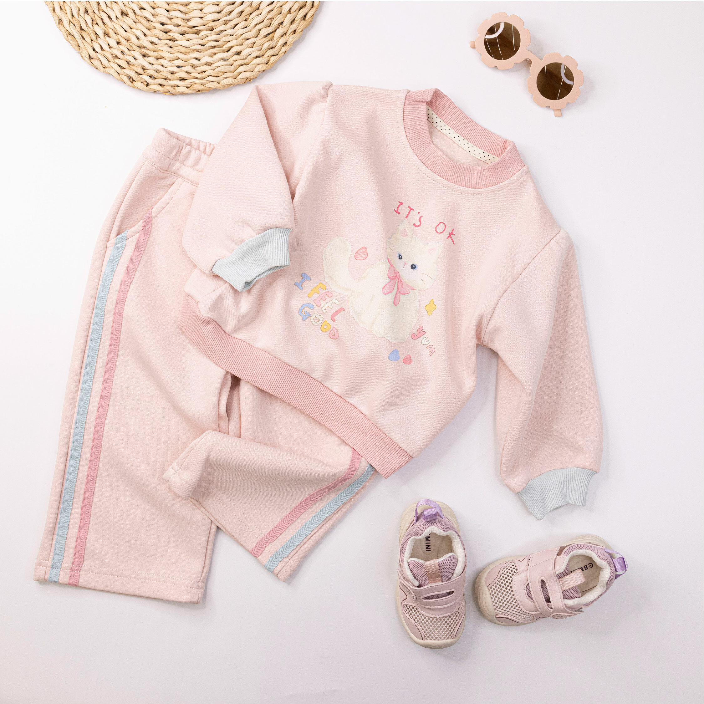 【H55057】甜心小貓咪舒適質感套裝