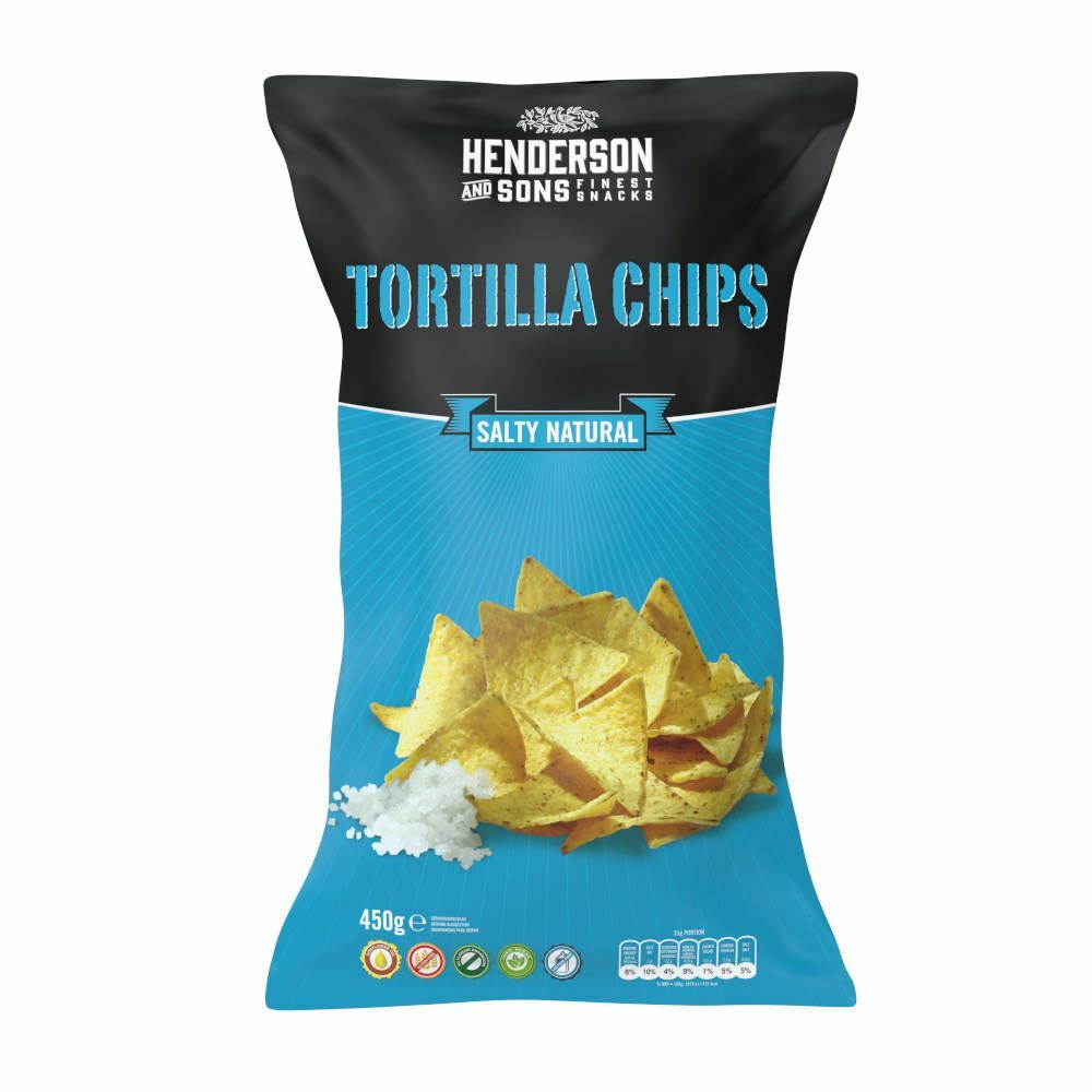 Henderson and Sons - 【天然海鹽味】墨西哥粟米片 450g
