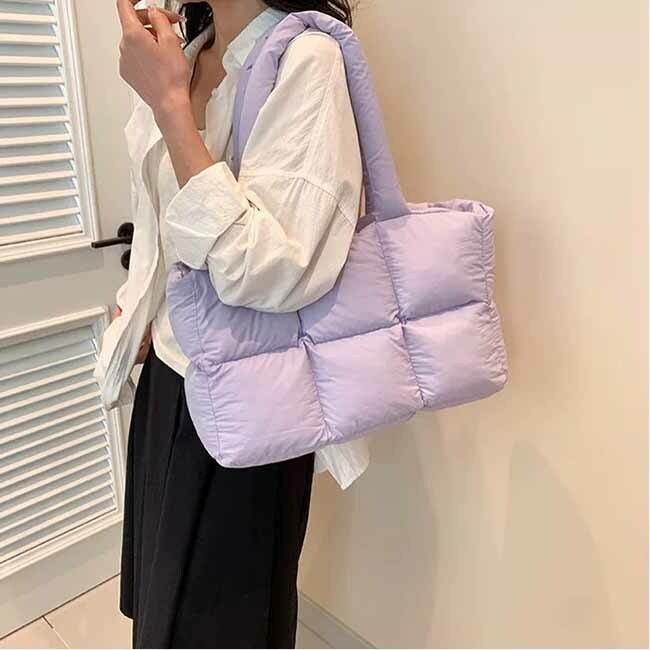 下殺!! 雲朵澎澎格子包包-三色現貨