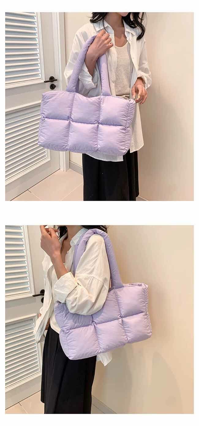 下殺!! 雲朵澎澎格子包包-三色現貨