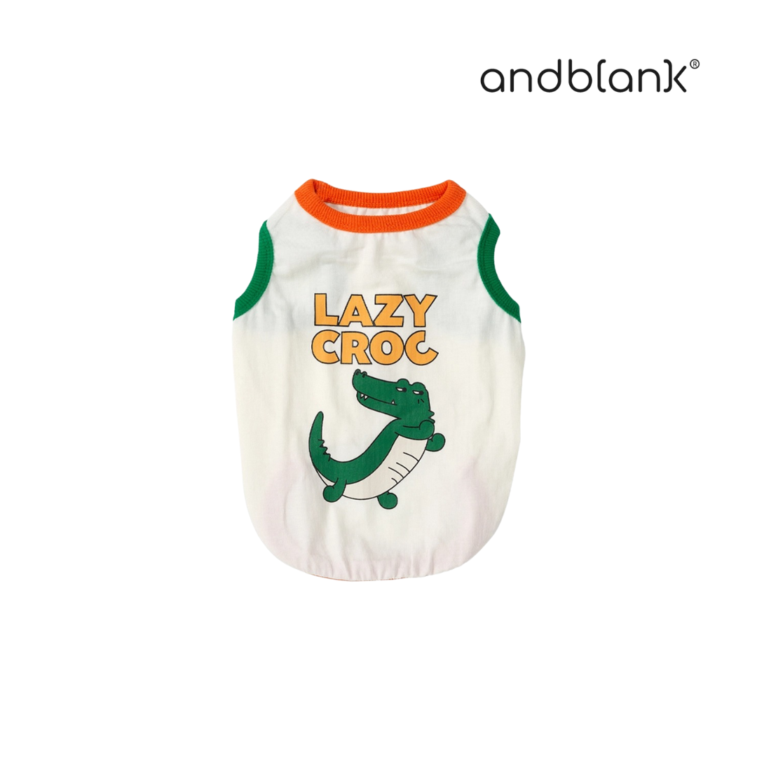 andblank 鱷魚撞色背心