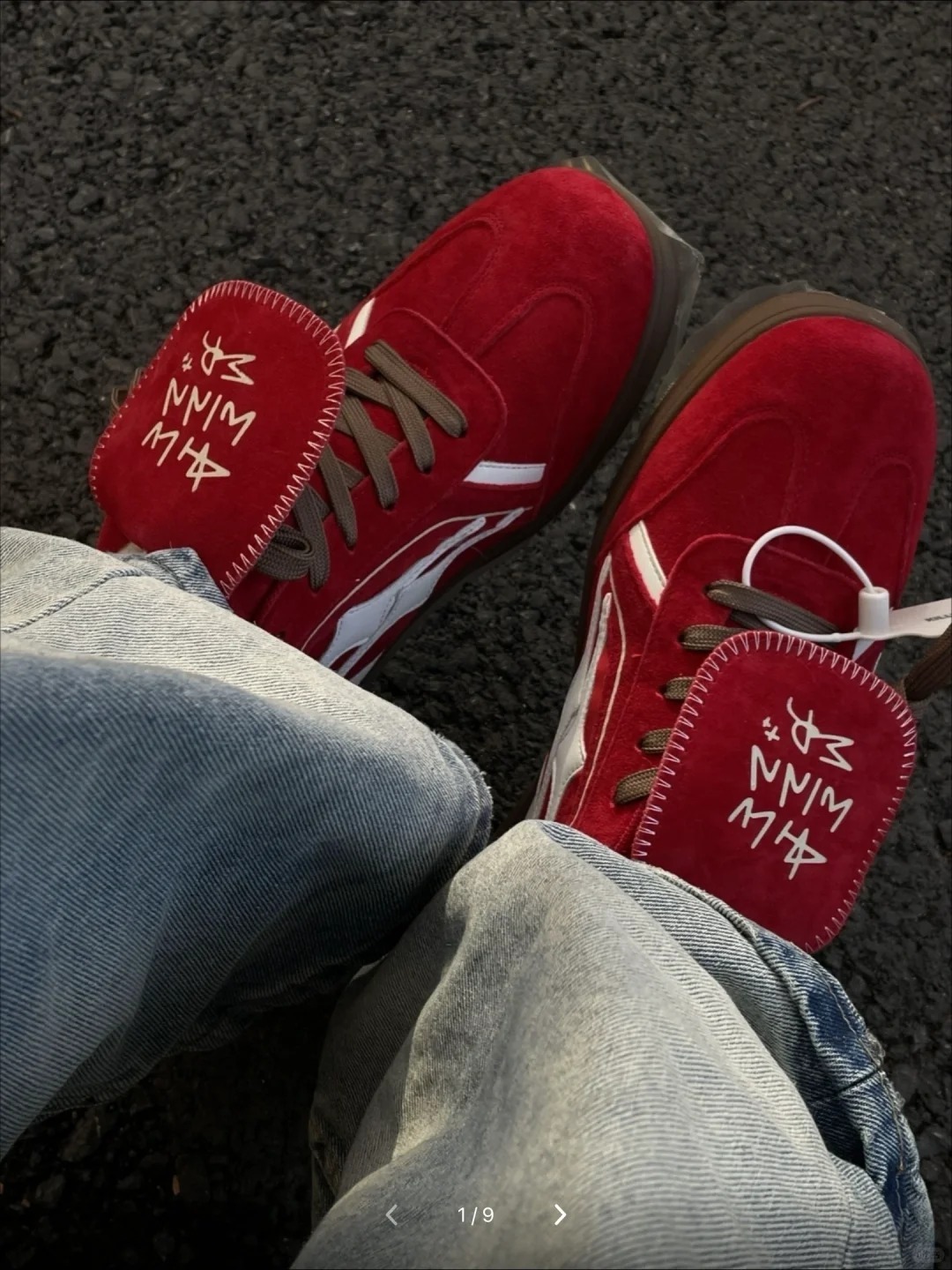 #預購 張員瑛同款 KILLWINNER 紅絲絨 蕾絲 德訓鞋