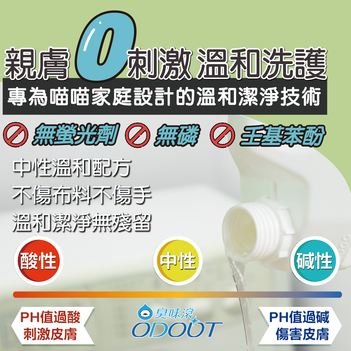 臭味滾｜貓咪專用清潔劑