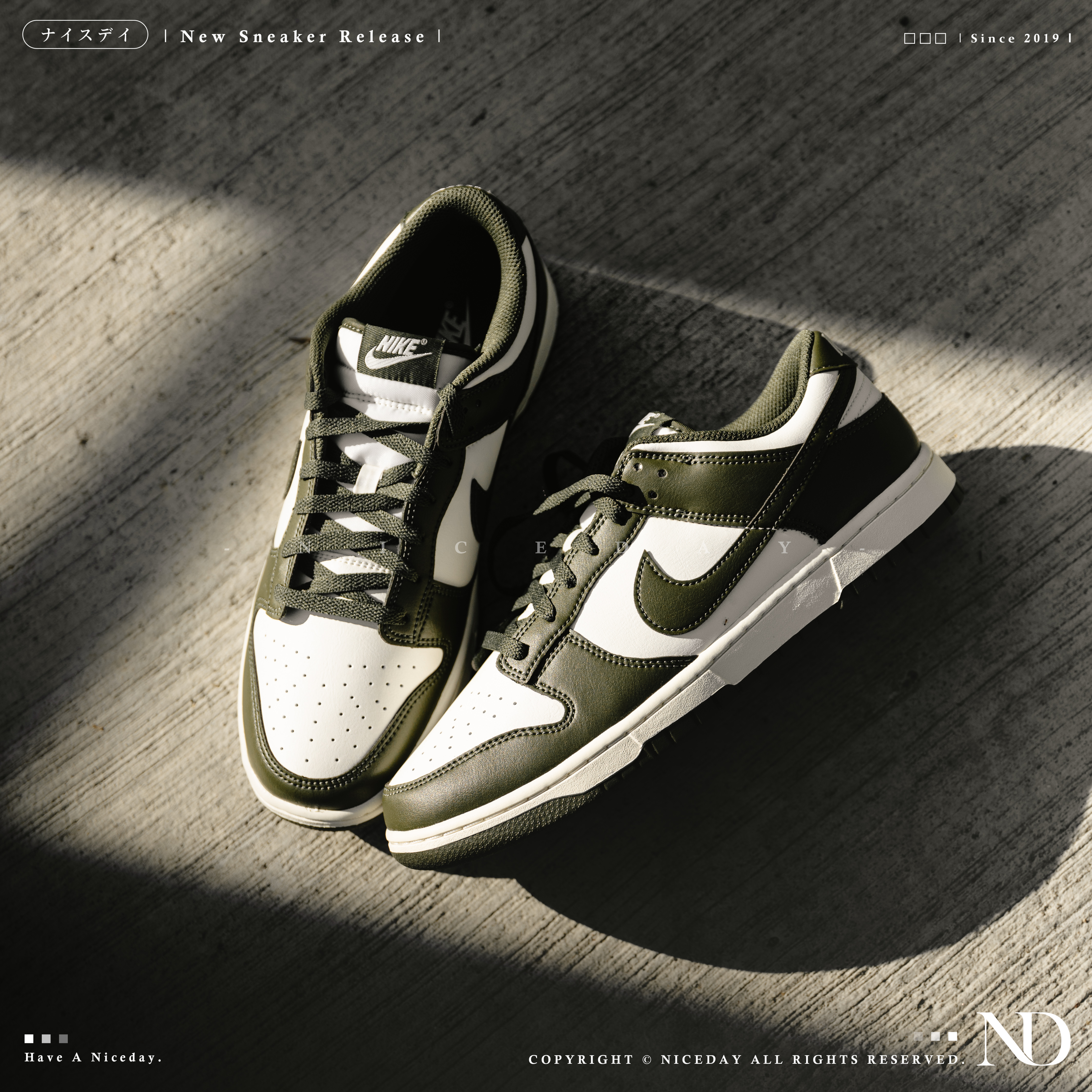 NICEDAY 現貨 Nike Dunk Low 橄欖綠 綠色 森林綠 綠 男款 HF5441-102