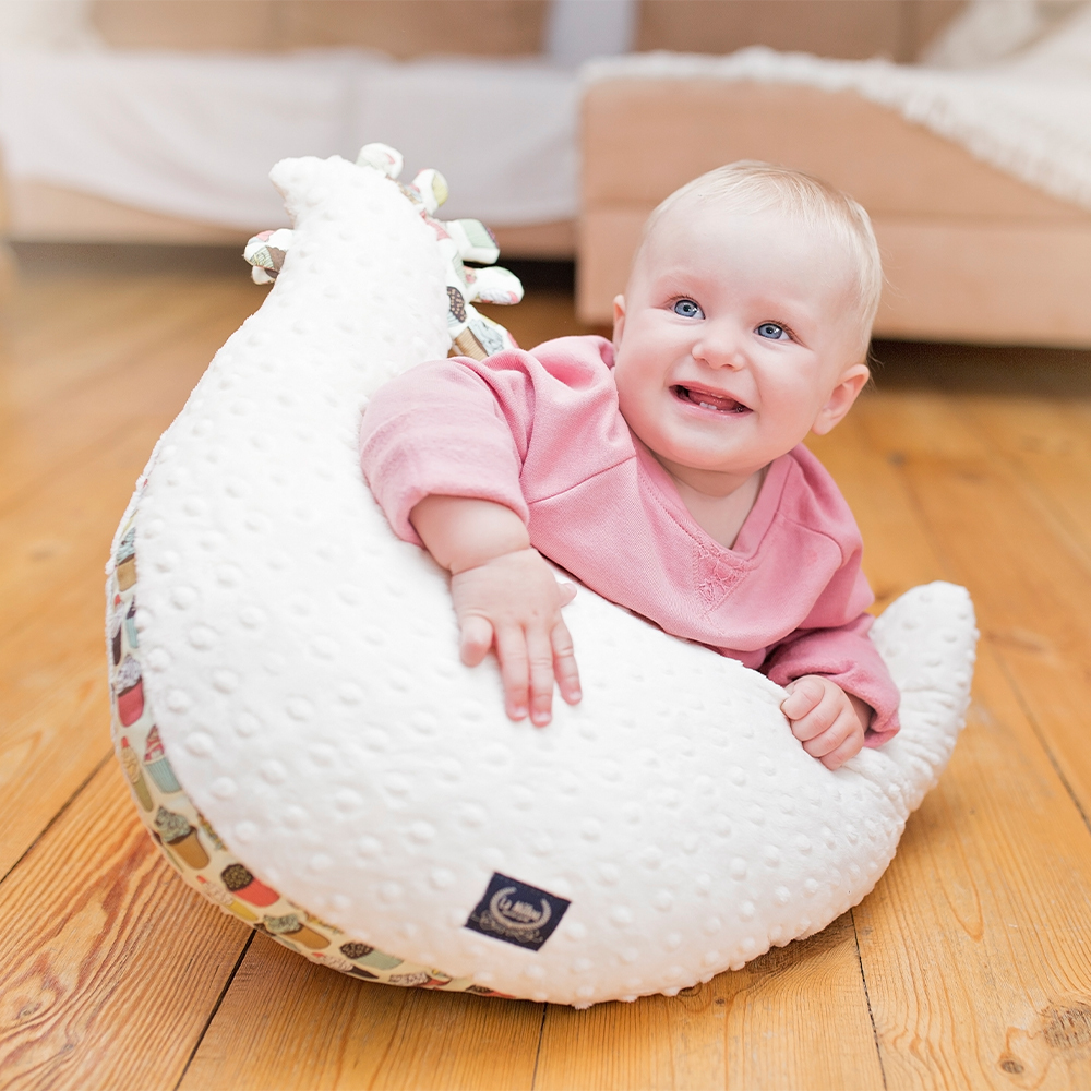 La Millou波蘭 黛安奶奶的雞｜豆豆哺乳枕｜奶油紅絲絨