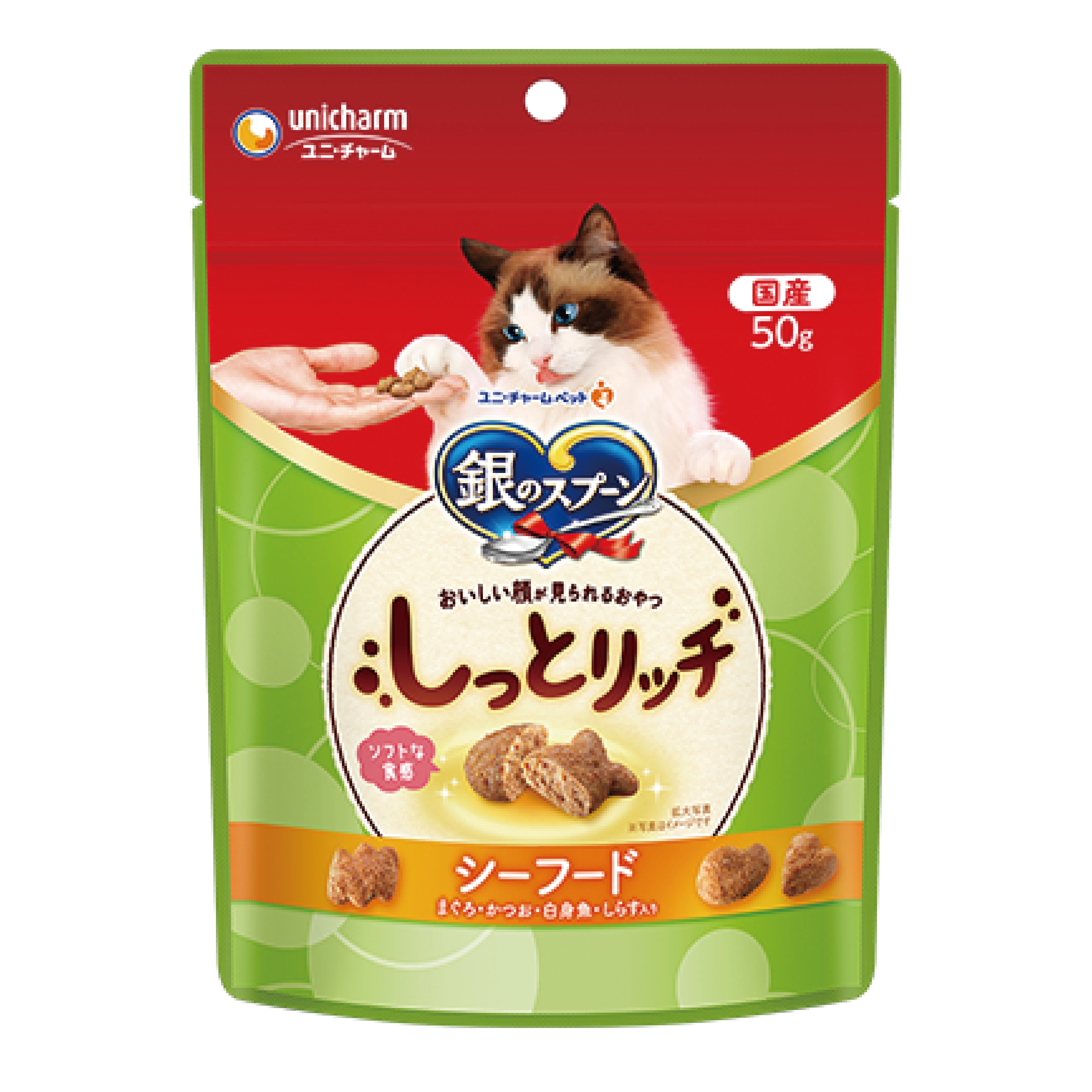 Unicharm 美味雜錦海 貓餅乾 50g (UIC-9410)