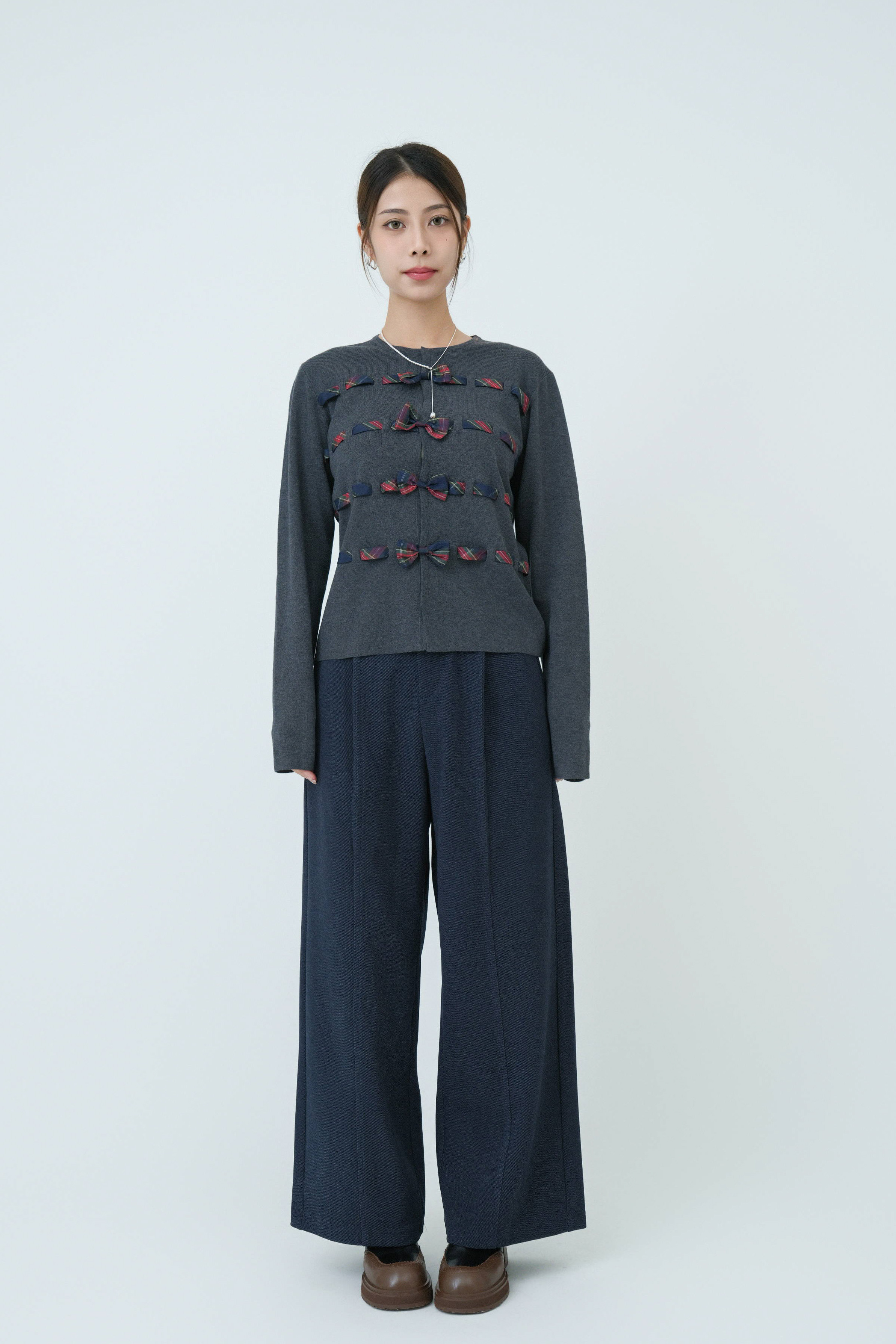 前骨斜紋絨面西褲 (現貨款式）