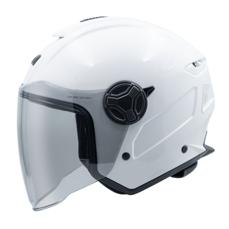 ASTONE MJ-S6 亮光白 素色 內墨片 3/4罩式帽款