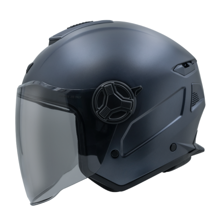 ASTONE MJ-S6 鈦金藍 素色 內墨片 3/4罩式帽款