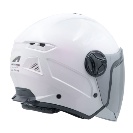 ASTONE MJ-S6 變色白粉 素色 內墨片 3/4罩式帽款