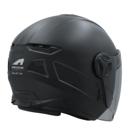 ASTONE MJ-S6 平光黑 素色 內墨片 3/4罩式帽款