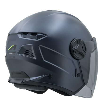 ASTONE MJ-S6 鈦金藍 素色 內墨片 3/4罩式帽款