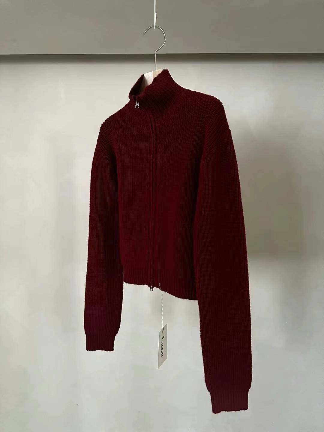 1.7 直紋wool Zip-Up
