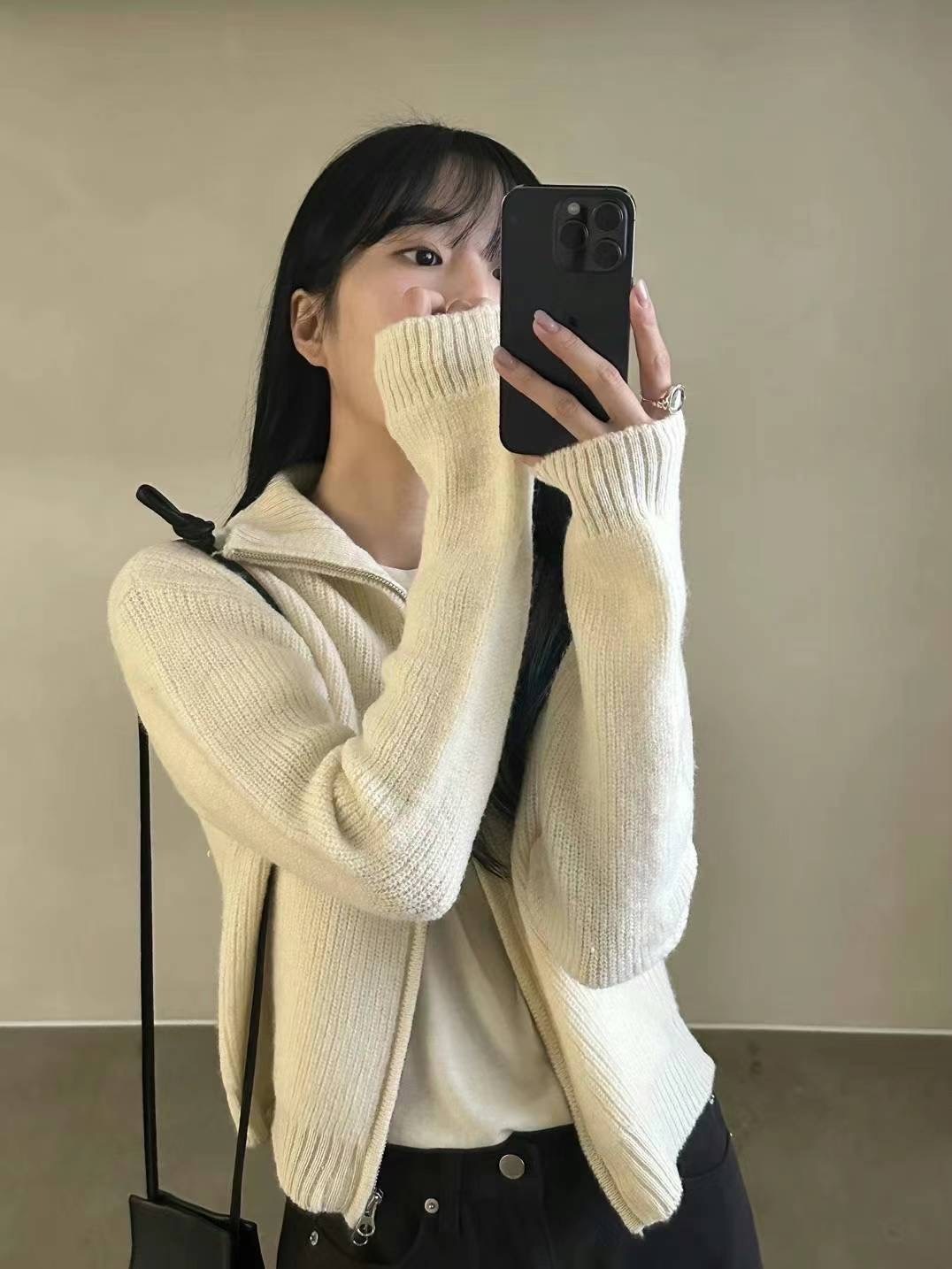 1.7 直紋wool Zip-Up