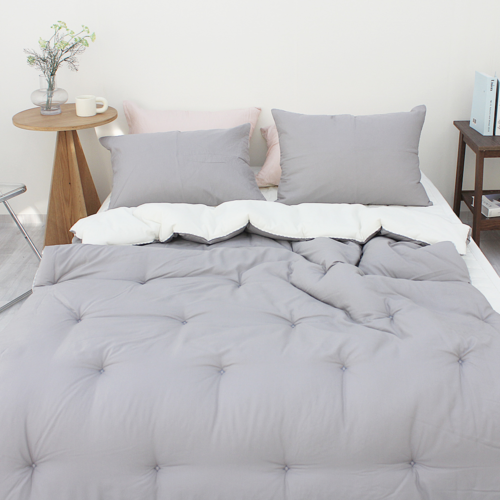 韓國棉被 好好睡雙拼被(冬被系列)超細纖維+莫代爾