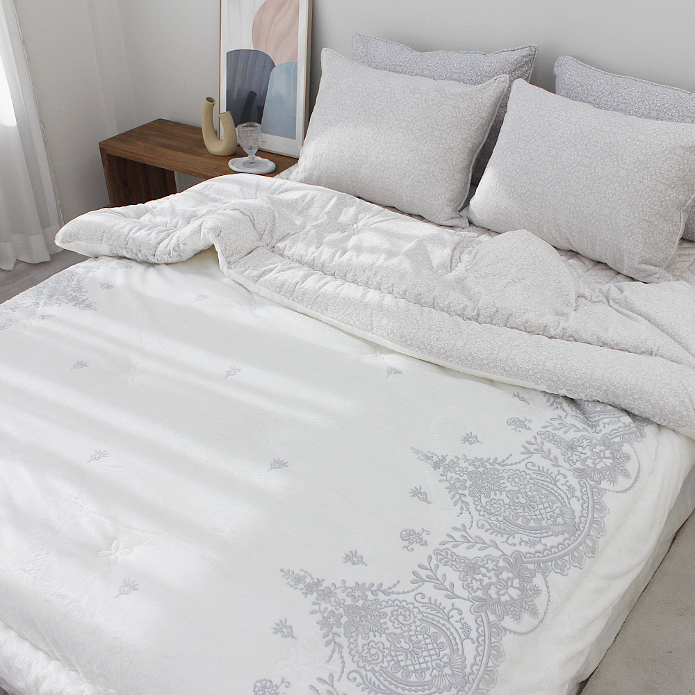 韓國棉被 雙面歐式宮廷雕花(冬被系列)超細纖維（Ivy同款棉被）